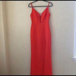 Orange elegant dress